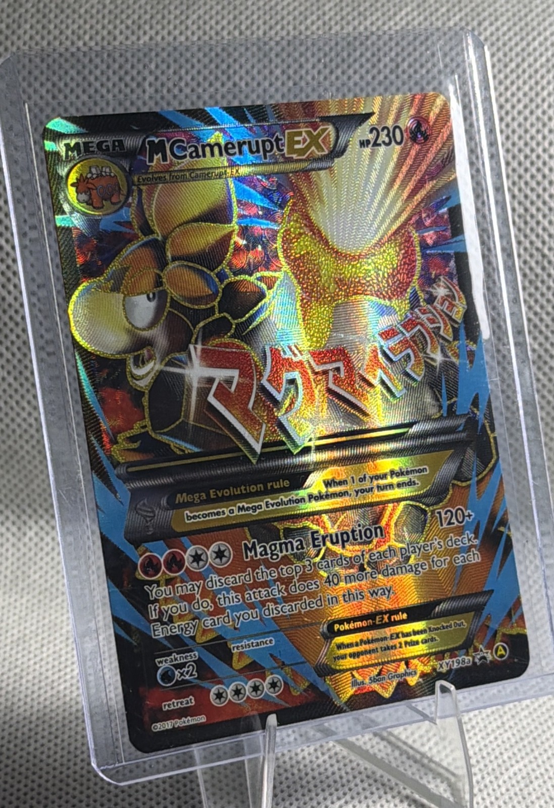 M Camerupt EX - a XY198A Alternate Art Holo