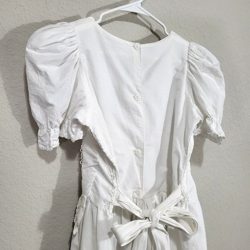 Paulina Dress Womens Size 8 / 10 White FLAWS READ Cottage, Shoujo Prairie - Picture 15 of 17