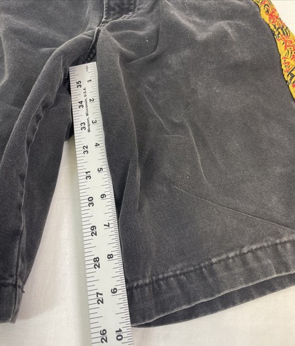 JNCO Jeans Boys Youth Y2K Skater Baggy Grunge Black Denim Shorts Sz 8 - Picture 9 of 12