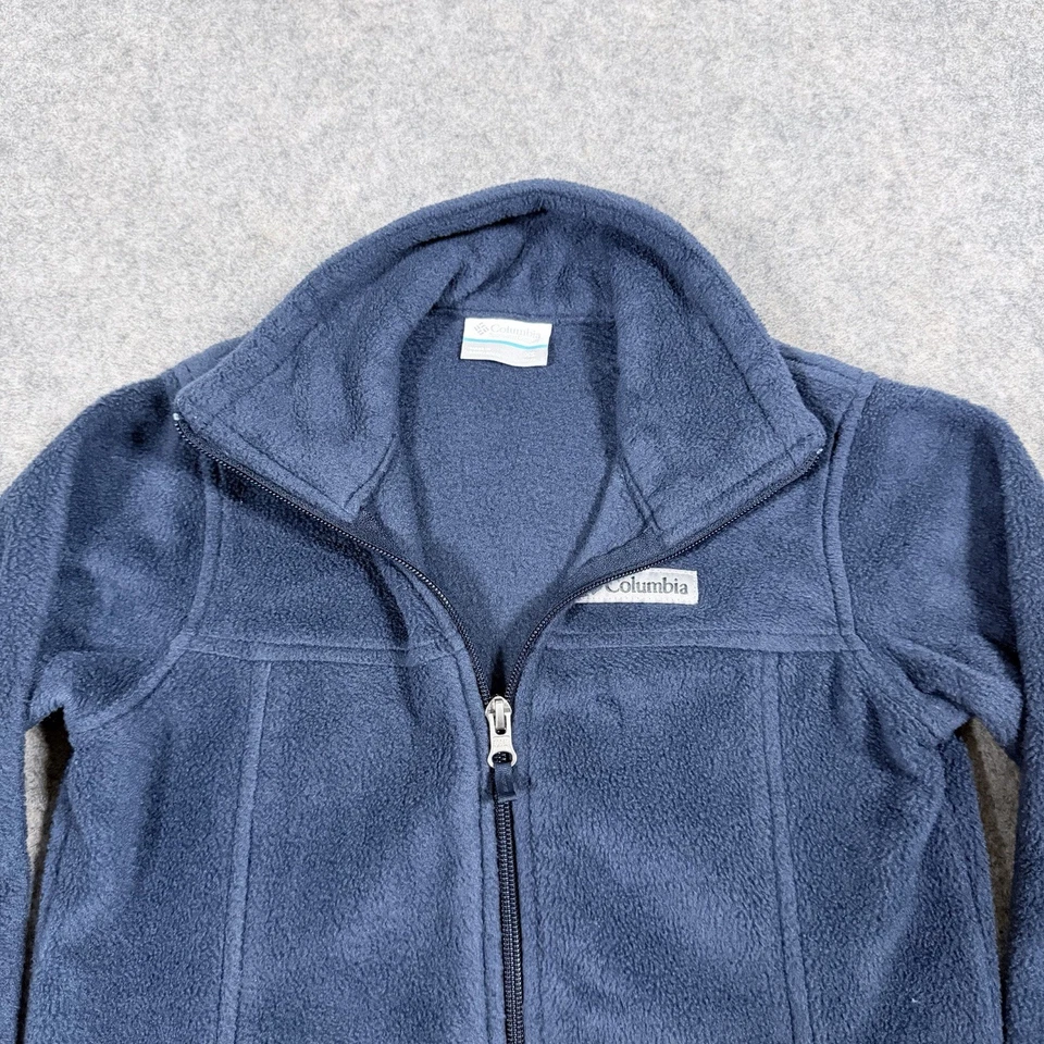 Chaqueta polar Columbia cremallera completa exterior se adapta a jóvenes/niños unisex talla XS (6/7) azul Foto 3 de 4