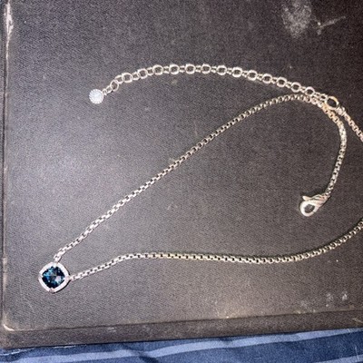 Jai Branded by John Hardy Blue London Topaz Sterling Silver Necklace Pendant