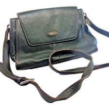 Borsa in pelle Bric's borsa Brics verde borsa a tracolla crossbody pelle vintage elegante 