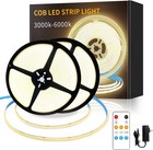 COB LED Strip Lights 100ft,3000K DC 24V Dimmable Warm White Flexible LED Rope — photo 1