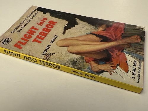 1955 Flight Into Terror Novel Lionel White Paperback Signet Mystery Book MM6 - Picture 4 of 6