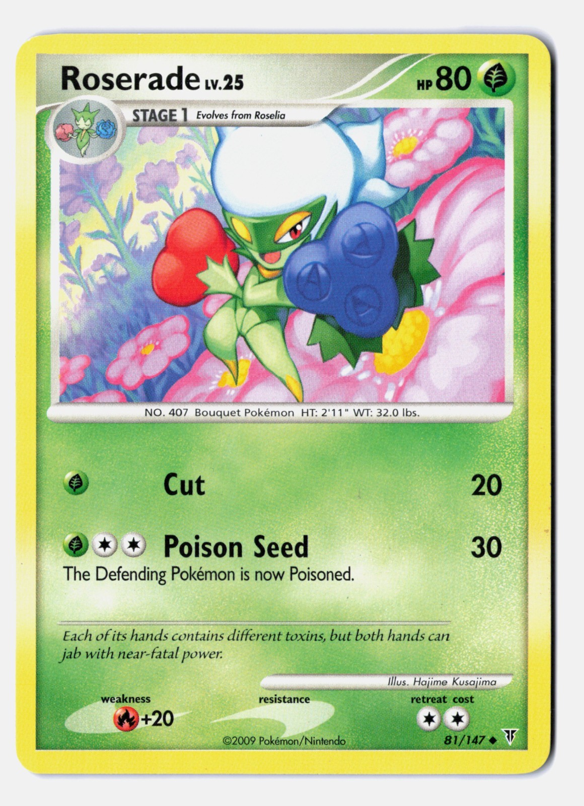 Roserade 81/147 Supreme Victors LP Pokémon TCG