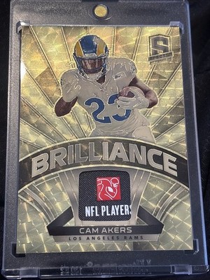 2021 Panini Spectra NFL Cam Akers Gold B-CA NFL Player Patch True One Of One