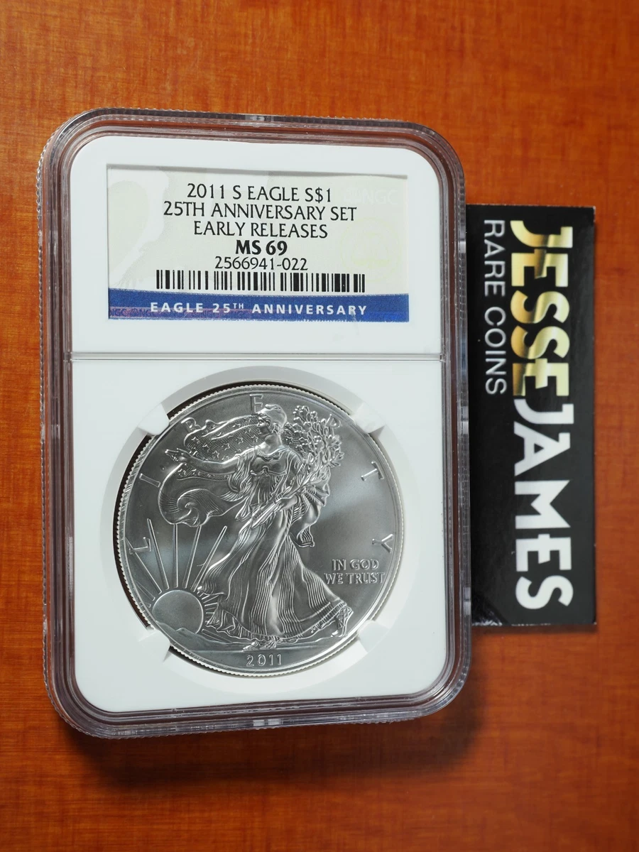 American Eagle MS 69 Graded 2011 Silver Bullion Coins for sale | eBay