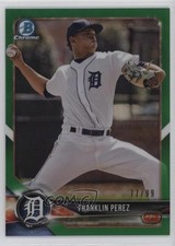 2018 Bowman Chrome Prospects Green Refractor 77/99 Franklin Perez #BCP185 e5r