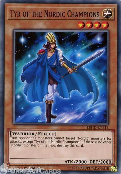 LEHD-ENB12 Tyr of the Nordic Champions 1st Edition Mint YuGiOh Card