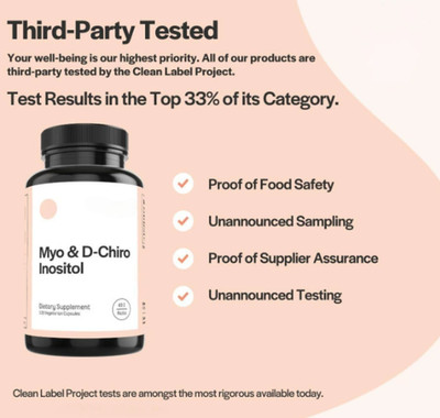 & D-Chiro and Health Inositol Blend Capsules Myo-Inositol for Hormonal Balance