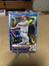 2021 BOWMAN CHROME SAPPHIRE BASE CARD CINCINNATI REDS TYLER CALLIHAN #BCP-91