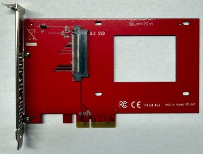 StarTech U.2 NVMe SSD PCIe x4 Adapter - PEX4SFF8639