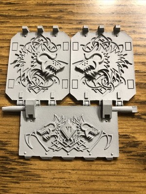 OOP Forgeworld Warhammer 40K Space Wolf Land Raider Doors (v42)
