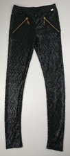 Josh V Black Ronnie Sequin High Rise Elasticated Waistband Leggings Size Small