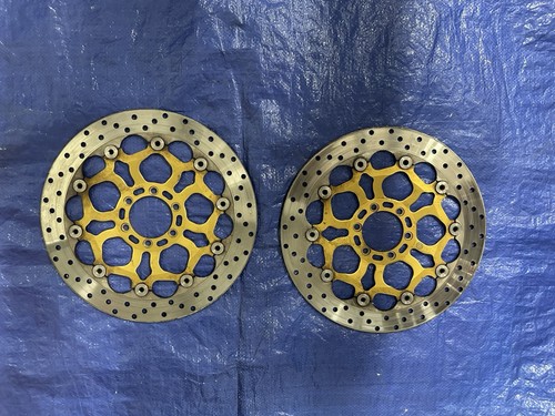 2002 1997-2003 DUCATI ST4 Left Right Front Wheel Disc Rotor Brembo 49240791A OEM
