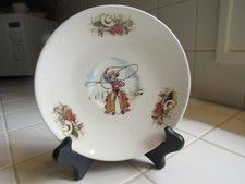Vintage China Restaurant Ware Rhythm Saucer Rodeo Cowboy