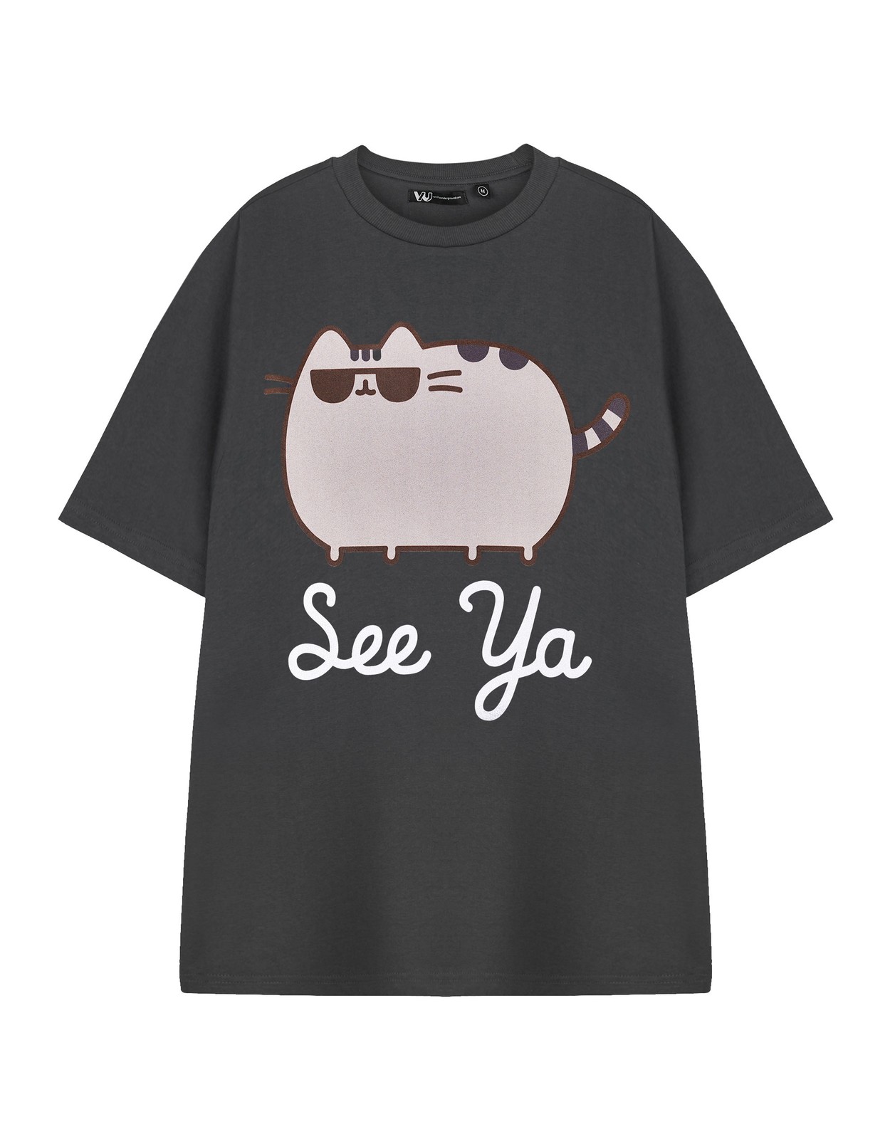 Pusheen Grau See Ya Kurzrmeliges T-Shirt Unisex Erwachsene 6490₽