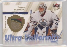 2007-08 Fleer Ultra Ultra Uniformity Patch 24/25 Dwayne Roloson #U-DR Patch 2d8