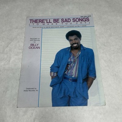 There ll Be Sad Songs Sheet Music Billy Ocean Piano Vocal Guitar