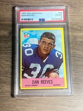 Dan Reeves 1967 Philadelphia PSA 4 VG-EX Graded Card Dallas Cowboys Rookie #58. rookie card picture