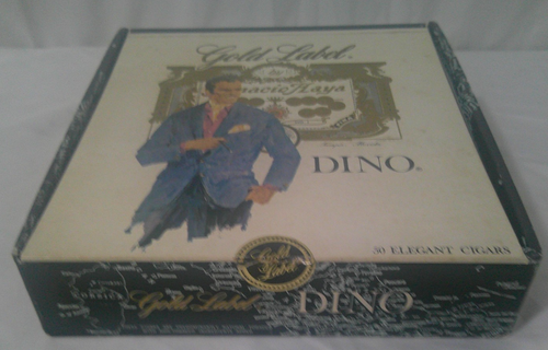 Vintage Gold Label Dino Cigar Box - Gradiaz Annis, Tampa, Florida - 7.5x7.5x2in, - Picture 2 of 9