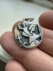 Retired James Avery St. Christopher Medallion 7.7g Cross Sword Sterling Pendant — photo 4