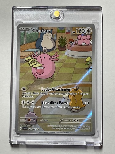 2024 Pokemon Twilight Masquerade #187 Chansey 187/167 Sir Illustration RARE