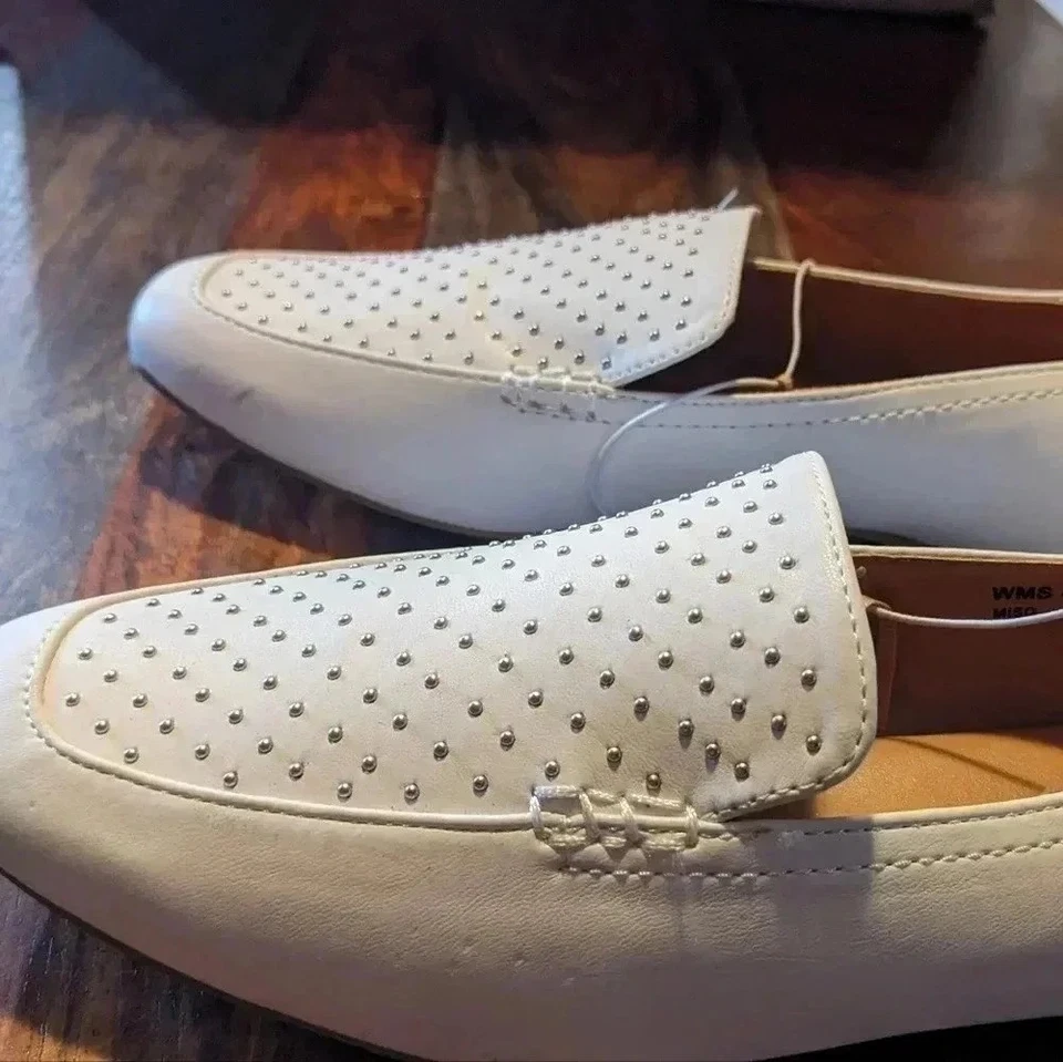 Zapatos de cuero Report para mujer blancos TALLA 8 Foto 3 de 4