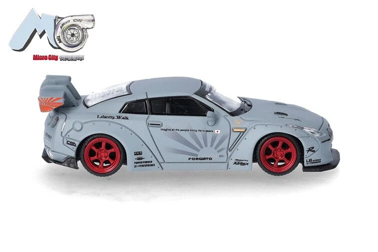 MICRO CITY - NISSAN GTR 35 2007 grigia - 1/87 - MIC87MC000008 - Immagine 2 di 4