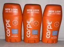 Lot Of 3-Carpe Antiperspirant Underarm Lotion, Powder Fresh 1.76 oz Each
