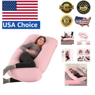 Full Body U-Shaped Pillow   Ideal Comfort for Pregnancy & Relaxation