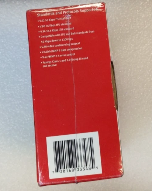 NEW Factory Sealed USRobotics 56K External Fax Modem Model 5686E V.92 V.90 ITU - Image 4 of 4