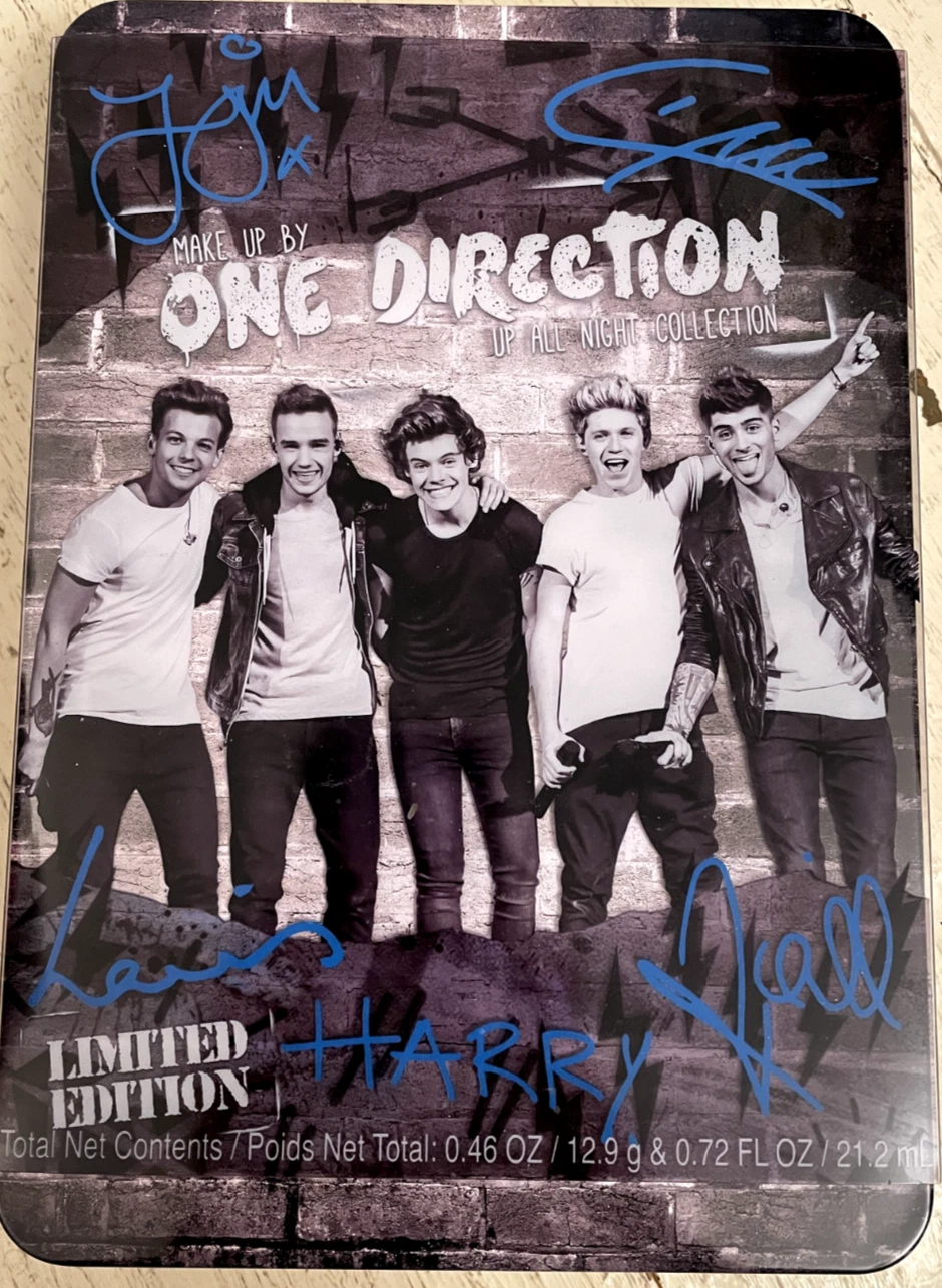 One Direction UP ALL NIGHT Collection Makeup Kit Brick Wall Tin Box - Limited Ed