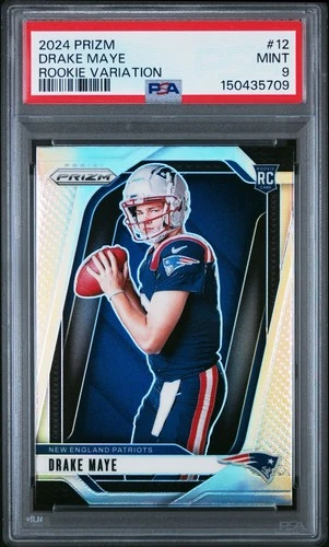 2024 Panini Prizm - Rookie Variations Drake Maye #12 RC PSA 9
