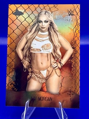 2025 Topps Chrome WWE Cactus Jack Liv Morgan Astro Knights Orange Refractor /25!