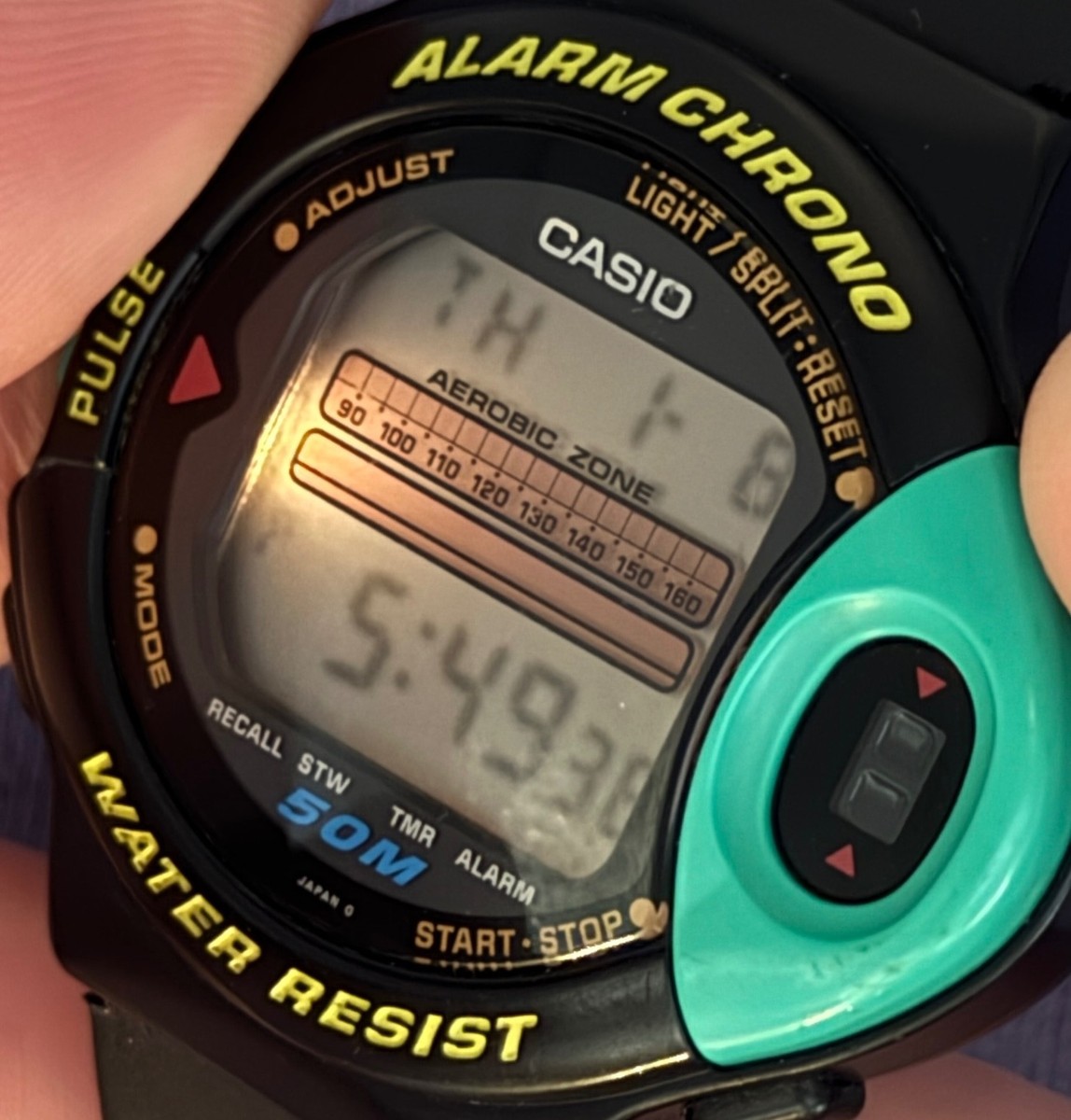 1993 Vintage Casio Exercise Pulse Monitor Digital Watch - JP-200W