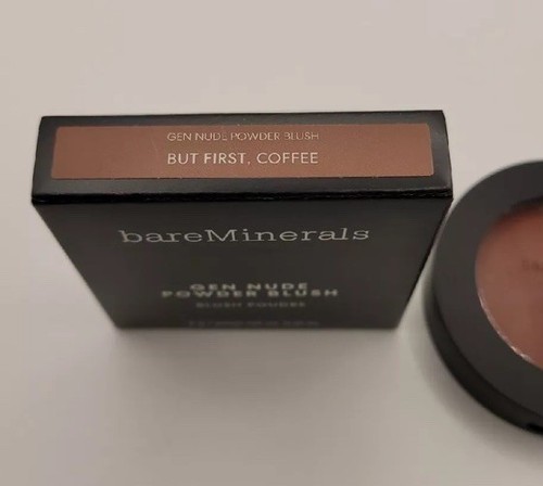 bareMinerals Gen Nude Powder Blush BUT FIRST COFFEE 0.21 oz. NEW IN BOX - Picture 2 of 4