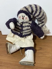 Among Friends By Giftcraft Sarah Splits Vintage Snowman Decor  Nice