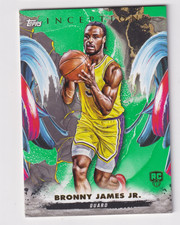 2024-25 Topps Inception GREEN PARALLEL #45 BRONNY JAMES JR Los Angeles Lakers