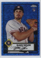 2021 Chrome Platinum Anniversary Blue Mini-Diamond Refractor Blake Taylor x5u