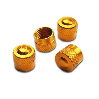 Pitlane Performance Aluminum Valve Caps (Set of 4)   Tire Valve Covers for