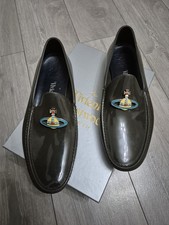 Vivienne Westwood Moccasin Olive Green Men Size UK 8 -  Euro 41 Loafer RRP £220