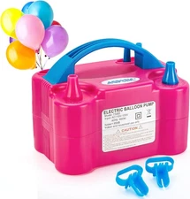 AGPTEK Electric Air Balloon Pump, 110V Size - 20 x 15 x 12 (cm), A-Rose Red 
