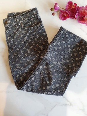 Louis Vuitton Monogram Denim Jeans Size 36 | eBay