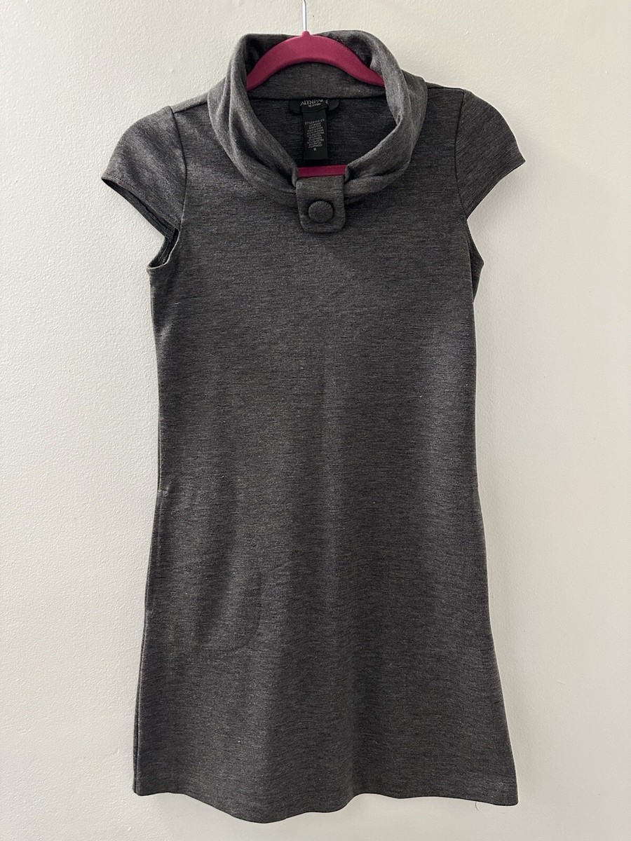 Alyn Paige New York Dress Mini Gray Pockets Y2K Size S | eBay