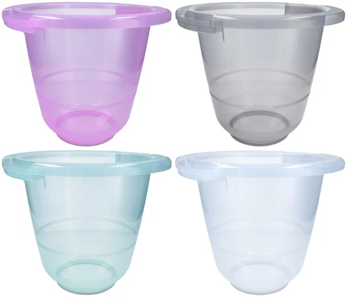 Tummy Tub Badeeimer Badewanne pink grau grün klar