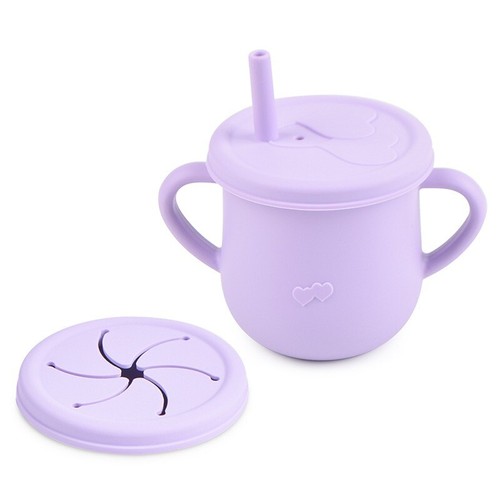 Baby Drinking Cup Non Spill Training cup Grade Snack Cup Baby Silicone Kid Cup - Picture 12 of 12