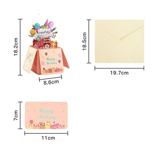 Paper 3D Pop-Up Greeting Card Blessing Invitations Cards Mothers Day - Picture 2 of 7