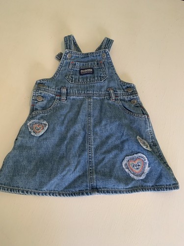 Mono de vestir de mezclilla Oshkosh para bebés niñas 24 meses - Imagen 1 de 4