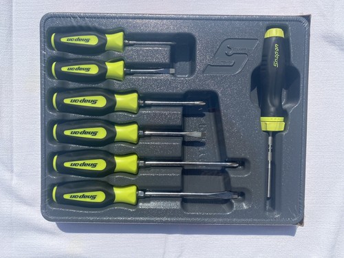 Snap On Tools SGDX60RAT High Viz 6pc Soft Grip Screwdriver Set w/ Ratcheting - Bild 5 von 7